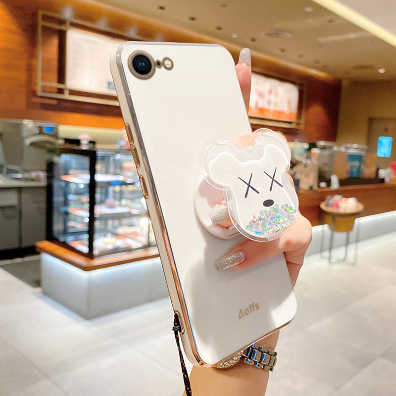 苹果六手机壳女韩版可爱粉红鲍外露iphone403